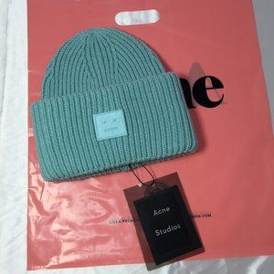 Acne Studios Green Pansy N Face Beanie